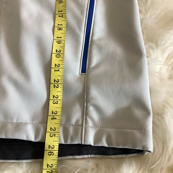 The North Face Windwall Full Zip Fleece lined Jacket Size Small Blue Trim - Picture 9 of 10